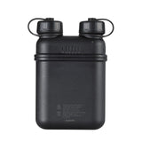 Black outdoor battery on a white background