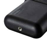 Black outdoor battery with '15000mAh' marking on a white background