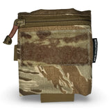 boxcutter gear ZAP XL pouch in desert tiger stripe, on a white background