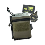 boxcutter gear ZAP XL pouch cana provisions water data kit in ranger green, on a white background