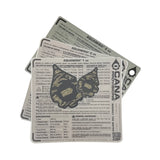 cana provisions aquamira water data kit with aquamira water treatment card and decal and stickers on a white background