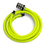green flexzilla water hose for cana provisions ar-1 water transfer pump system with fittings on a white background