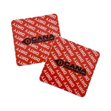 red cana provisions dirty water tubing labels on a white background