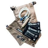cana provisions usmc iwps water kit contents with decon kits and filter accessories on a white background