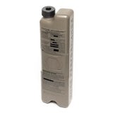 ICEFLASK water bottle with black printed instructions on a white background