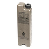 ICEFLASK water bottle with black printed instructions on a white background