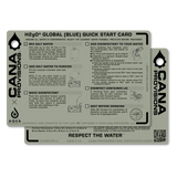 H2O Global Quick Start Card by Cana Provisions on a white background