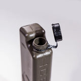 iceflask water bottle with open cap on a white background