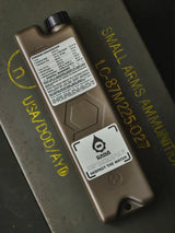 iceflask tactical water bottle on a green ammo can background