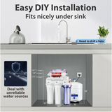 iSpring RCC7AK-UV 7-Stage Alkaline & UV Under Sink Reverse Osmosis System