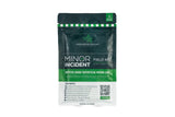 Green package of Minor Incident field kit on a white background