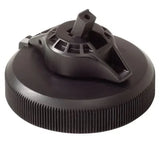 black plastic MSR Dromedary reservoir bag cap with flip up spout on a white background