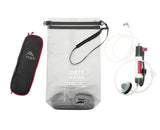MSR guardian 10l gravity filter system with components, on a white background