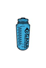 sticker of a blue bottle with 'Cana Provisions' branding on a white background
