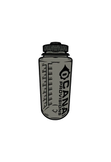 sticker of a gray water bottle with 'Cana Provisions' branding on a white background