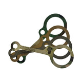 an assortment of cana provisions nalgene replacement tether with carabiner attachment hole in various camo patterns and colors on a white background