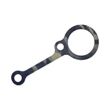 cana provisions nalgene replacement tether with carabiner attachment hole in multicam black camo, on a white background