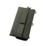 Foldable solar panel with green border on a white background