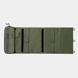 Foldable solar panel with green border on a white background