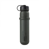 black outdoors charging device against a white background