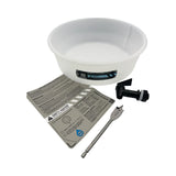 cana provisions settling bucket system standard starter kit with label, on a white background