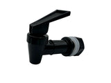 cana provisions settling bucket system standard black spigot on a white background