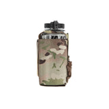 Camouflage water bottle holder on a white background
