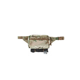 Multicam patterned waist bag on a white background