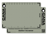 cana provisions water data card notes on a white background
